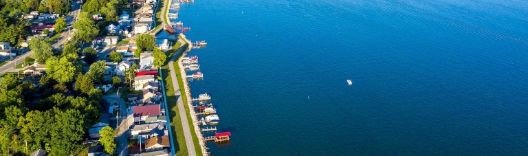 Ariel view of Buckeye Lake