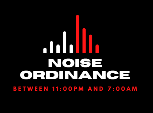 Noise Ordinance Enforced from 11:00PM to 7:00AM in the Village
